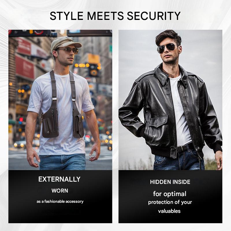 Sac Bandoulière Homme Antivol Multifonctionnel 3