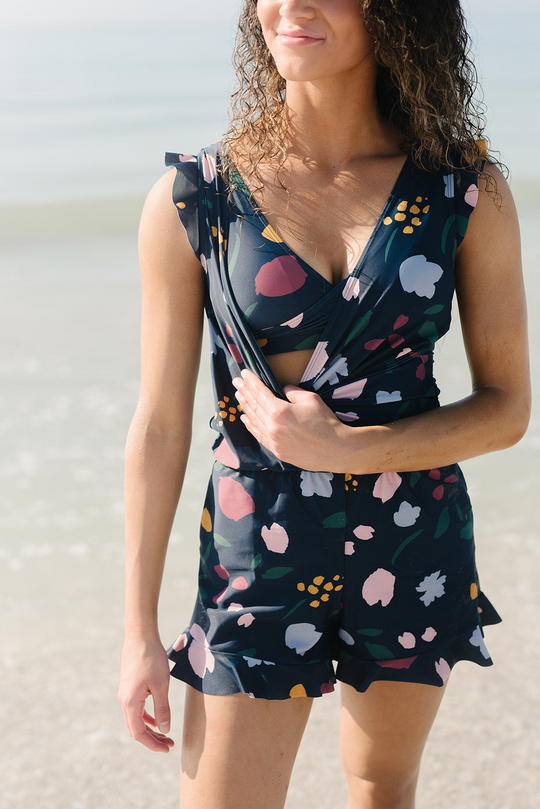 Salopette de Bain Femme Moderne Design Près du Corps 3
