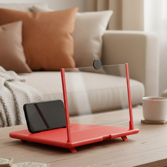 Sammenleggbar HD-skjermforstørrelsesglass for smarttelefoner 0