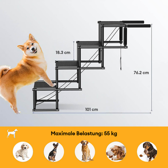 Sammenleggbar Hunde Ramp for Bil Klatring 8