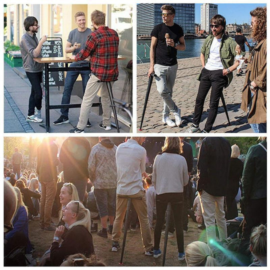 Sammenleggbar Spaserstokk med Uttrekkbart Sete 2