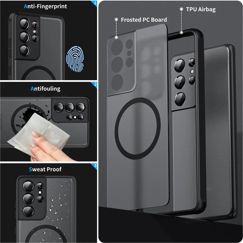 Samsung Telefondeksel Magnetisk Støtsikkert Design 3