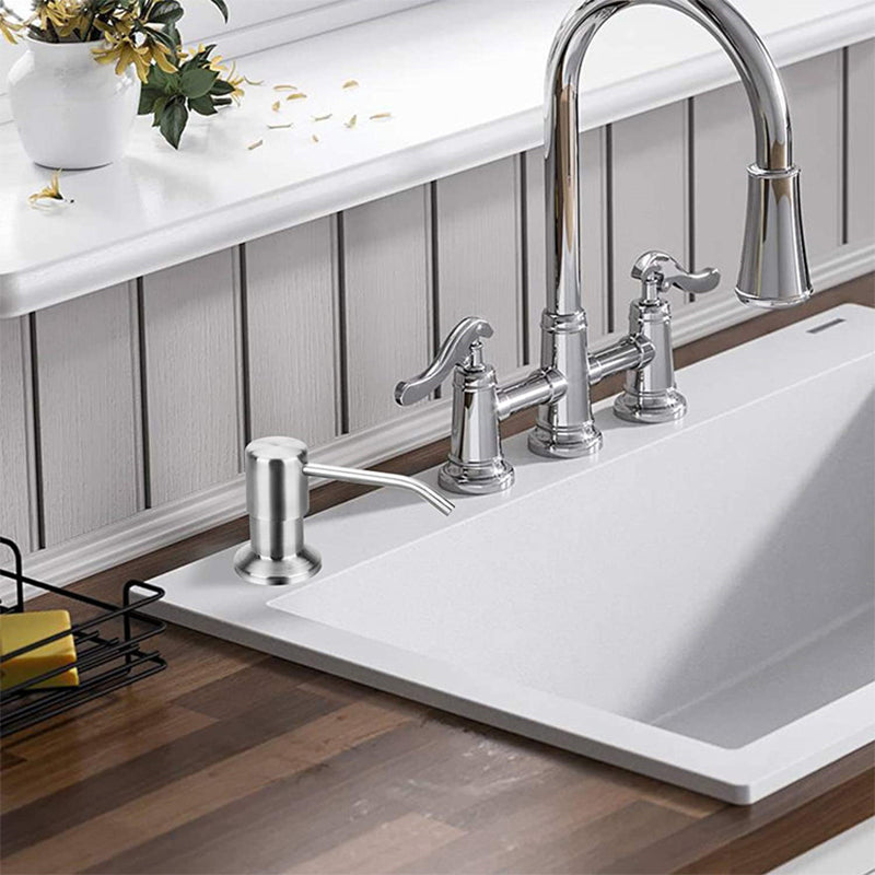Såpedispenser Kjøkkenvask Moderne Design med Justerbar Slange 8