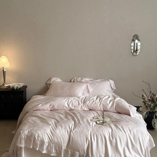 Sengetøysett med rysjer for kvinner Klassisk design 7