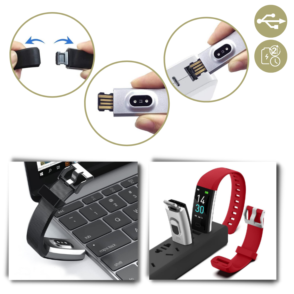 Senior Smartklokke med Helseovervåkning og Stor Skjerm 5