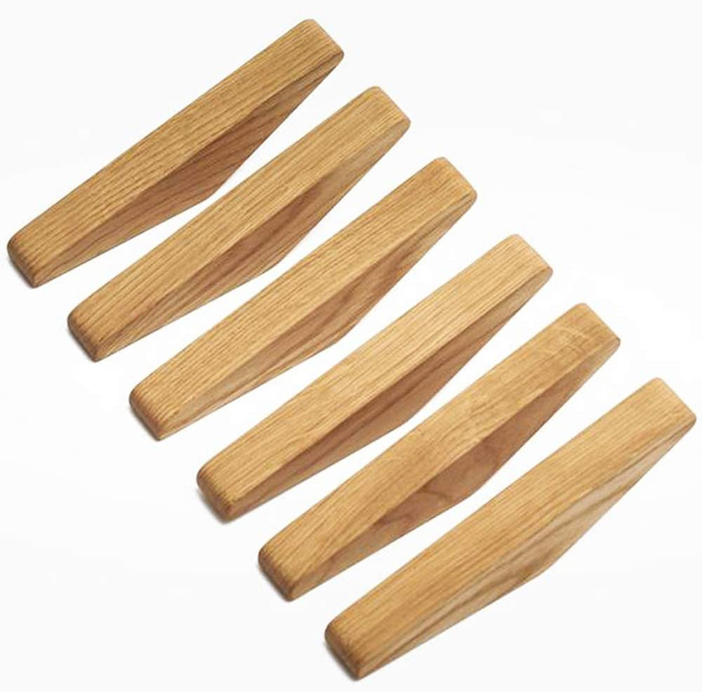 Sett med 6 Veggkroker i Tre - Minimalistisk Design for Hjemmet 5