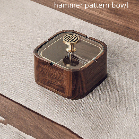 Sigarettholder Valnøtt Med Gullkant Stilfull Design 4