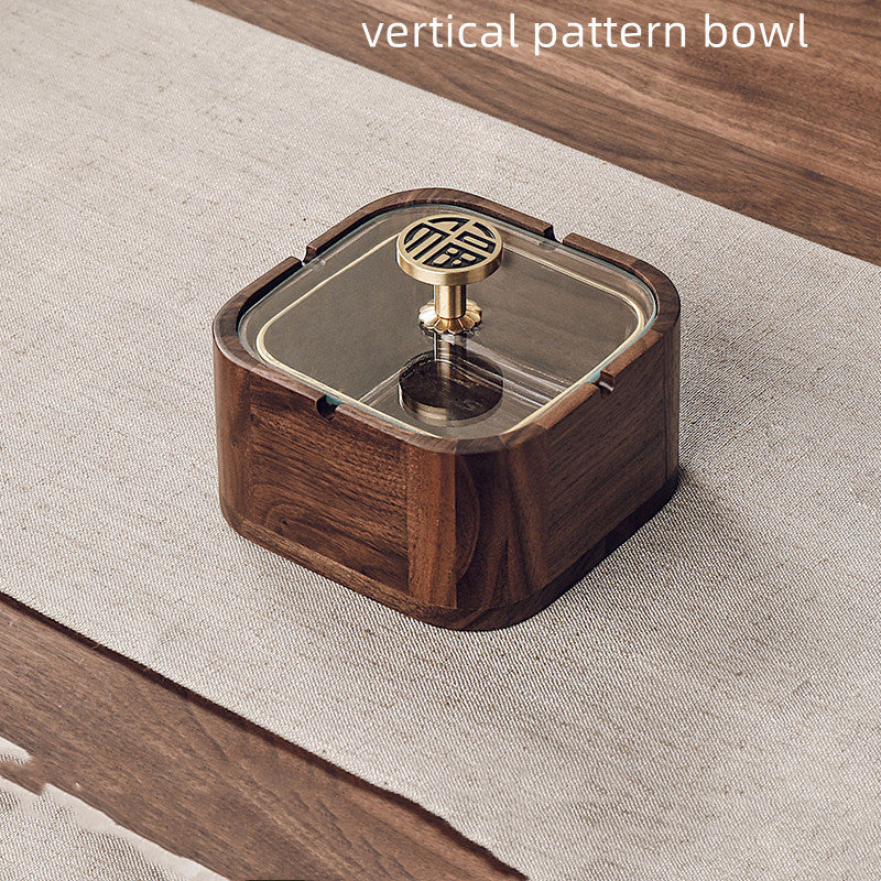Sigarettholder Valnøtt Med Gullkant Stilfull Design 5