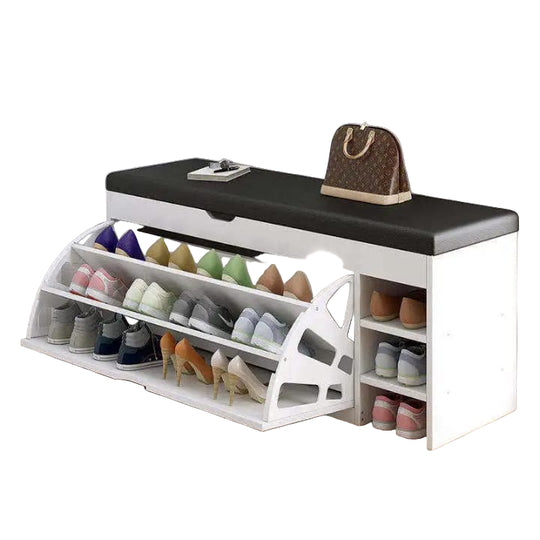 Skoskapsbenk 3-i-1 med Foldesystem for Gangen 0