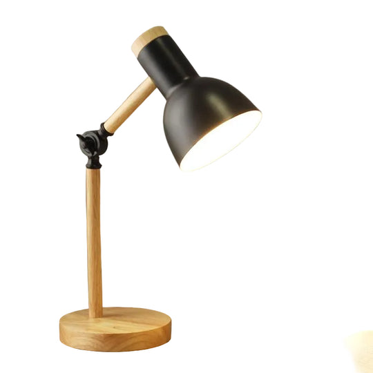 Skrivebordslampe Tre Design Justerbar Høyde Minimalistisk Moderne 0