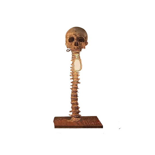 Skummel Hodeskalle Lampe med Ryggrad 8