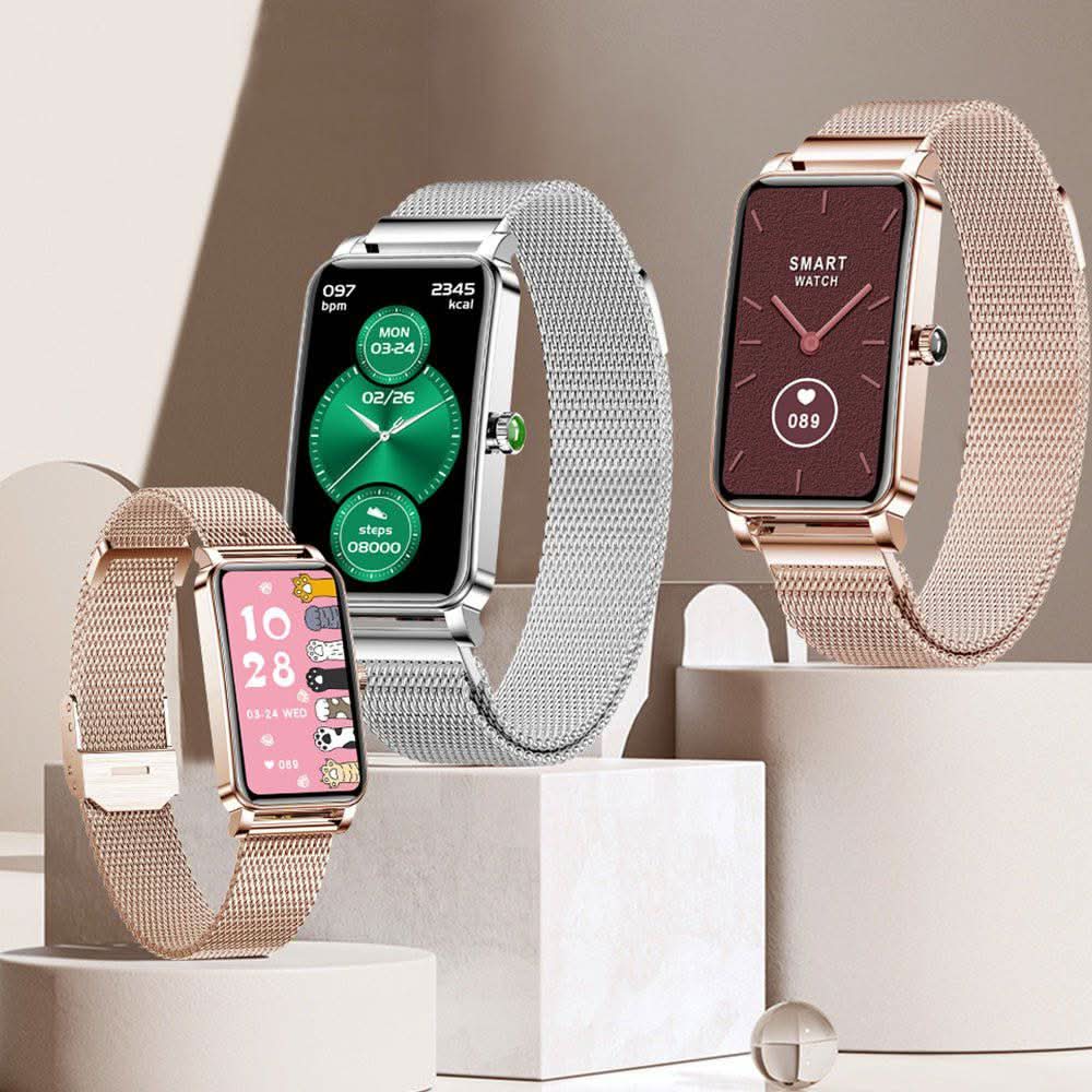 Smartklokke Dame med Treningssporing og Vanntett Design 2