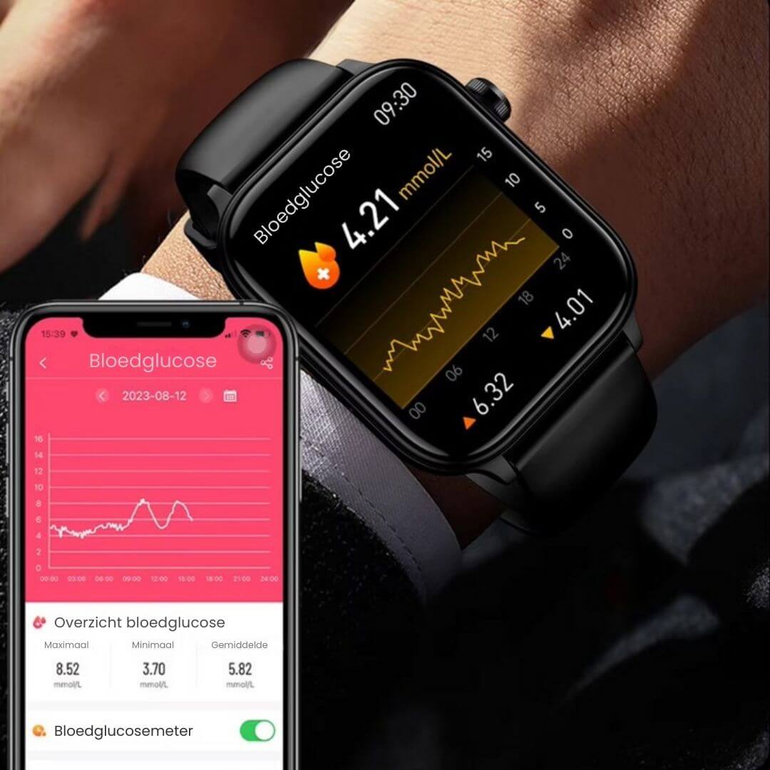 Smartklokke for eldre med helseovervåking og GPS