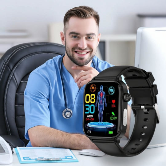 Smartklokke for eldre med helseovervåking og GPS