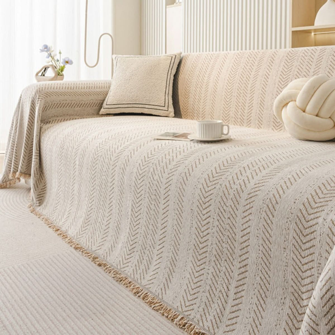 Sofatrekk Ripebestandig med Fiskebeinsmønster 0