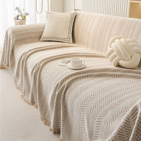 Sofatrekk Ripebestandig med Fiskebeinsmønster 1