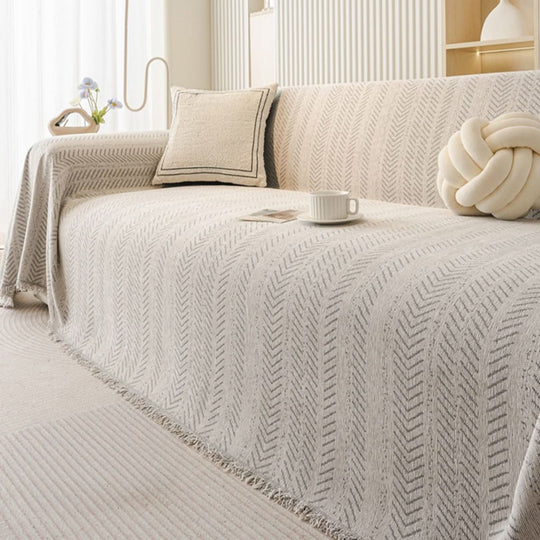 Sofatrekk Ripebestandig med Fiskebeinsmønster 7