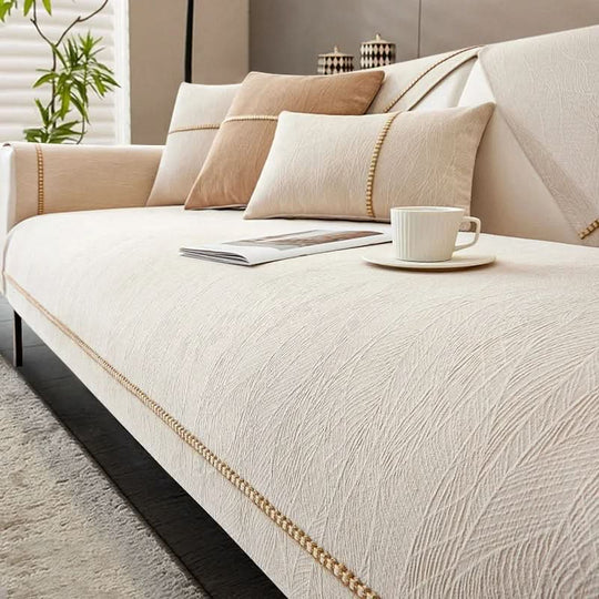 Sofatrekk for L-formede Sofaer - Stilig og Sklisikkert 13