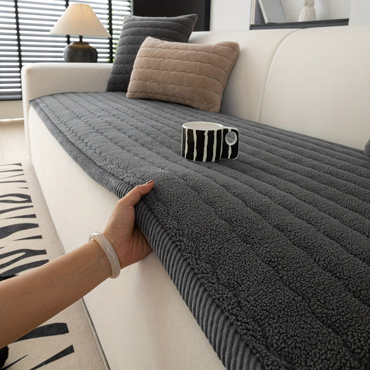 Sofatrekk til Stue Tykk Plysj Sklisikker Design 1