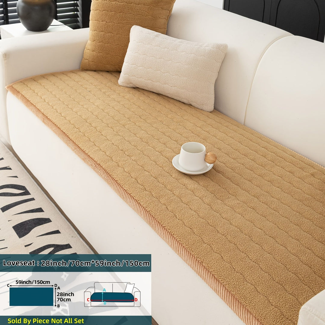 Sofatrekk til Stue Tykk Plysj Sklisikker Design 12