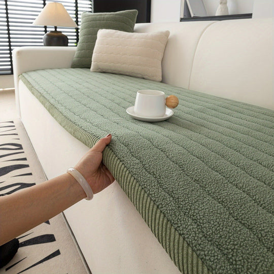 Sofatrekk til Stue Tykk Plysj Sklisikker Design 4
