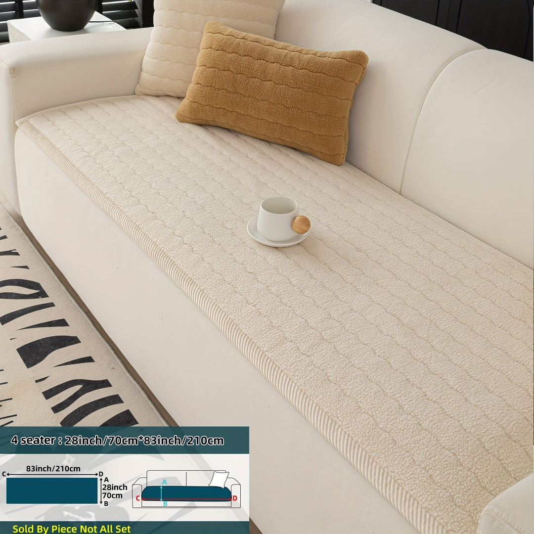 Sofatrekk til Stue Tykk Plysj Sklisikker Design 7