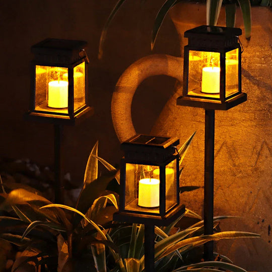 Solcelledrevet LED-lanterne for Utendørsbruk Klassisk Design 2