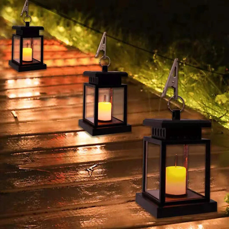 Solcelledrevet LED-lanterne for Utendørsbruk Klassisk Design 3