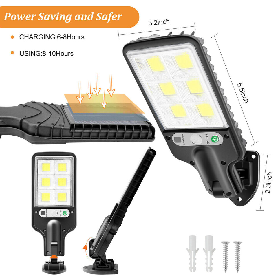 Solcelledrevet LED-portlys for utendørs bruk 7