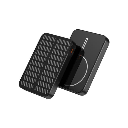 Solcelledrevet Powerbank med Hurtiglading og LED-lys 5
