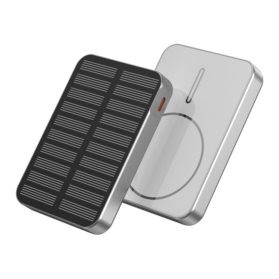 Solcelledrevet Powerbank med Hurtiglading og LED-lys 6