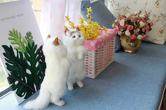 Søt Plysj Katt Figur for Hjemmet 4