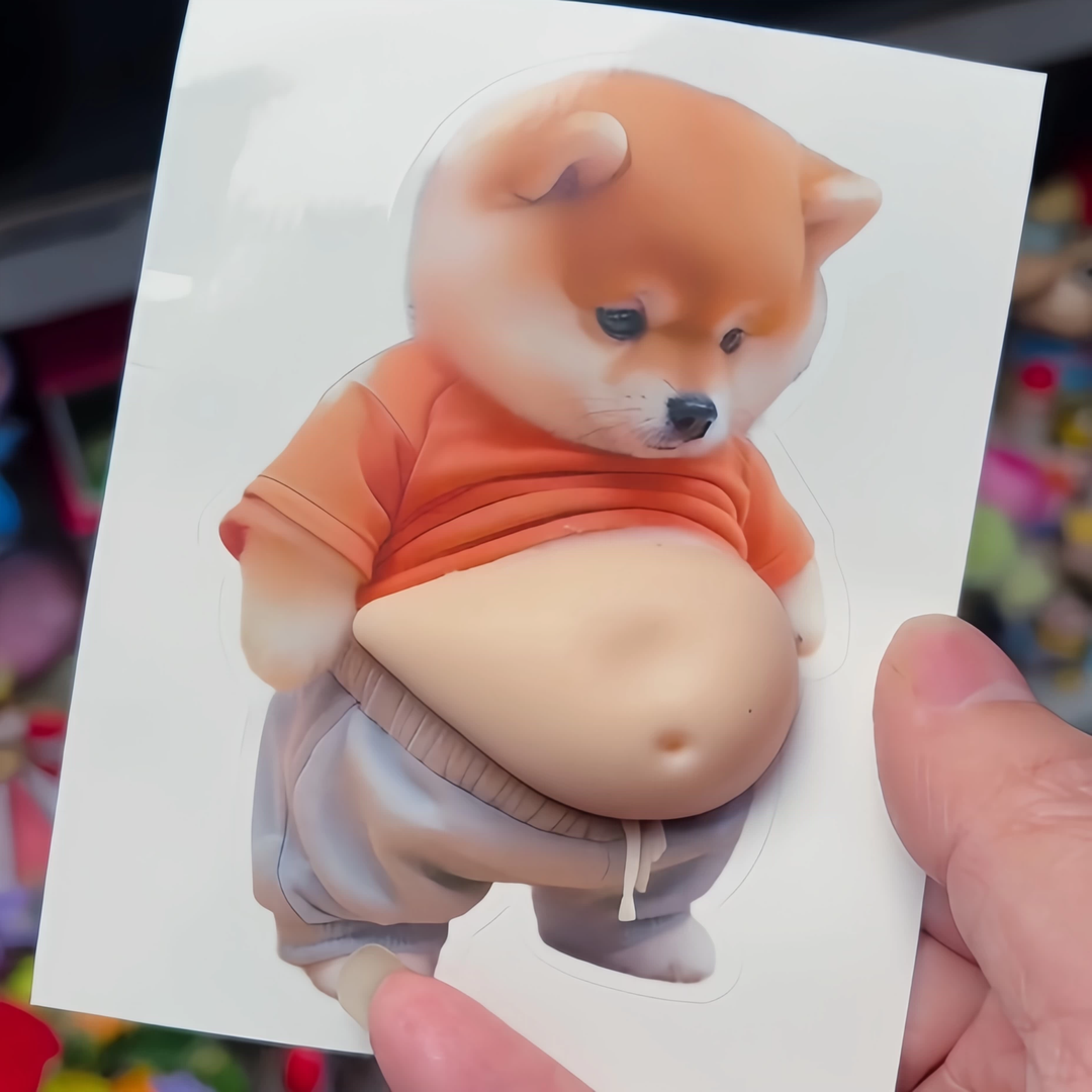 Søtt Shiba Klistremerke Beskytter 2