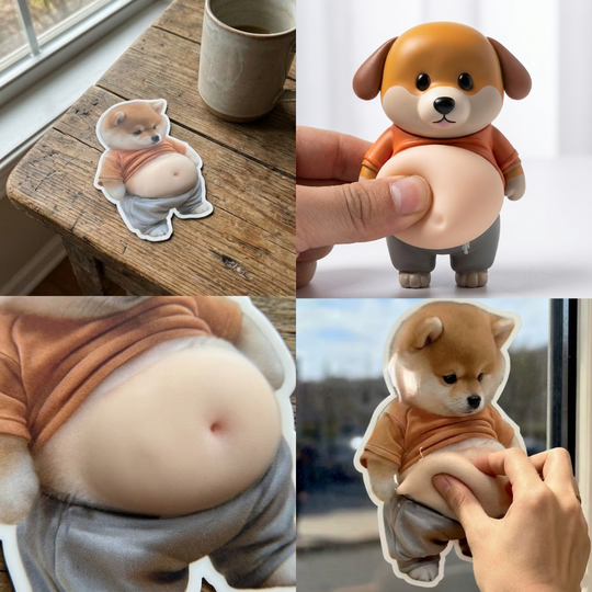 Søtt Shiba Klistremerke Beskytter 4