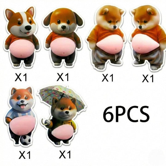 Søtt Shiba Klistremerke Beskytter 9