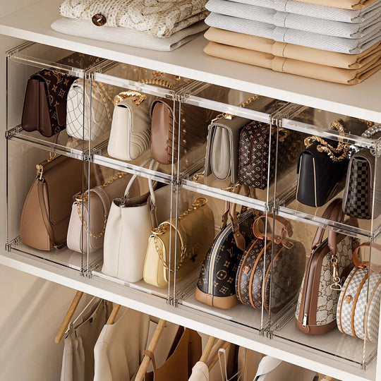 Stabelbar Oppbevaringshylle Tredelt Gjennomsiktig 3