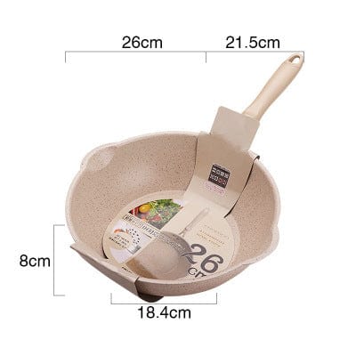 Stekepanne Marmorbelegg Ripebestandig 37,5 cm 7