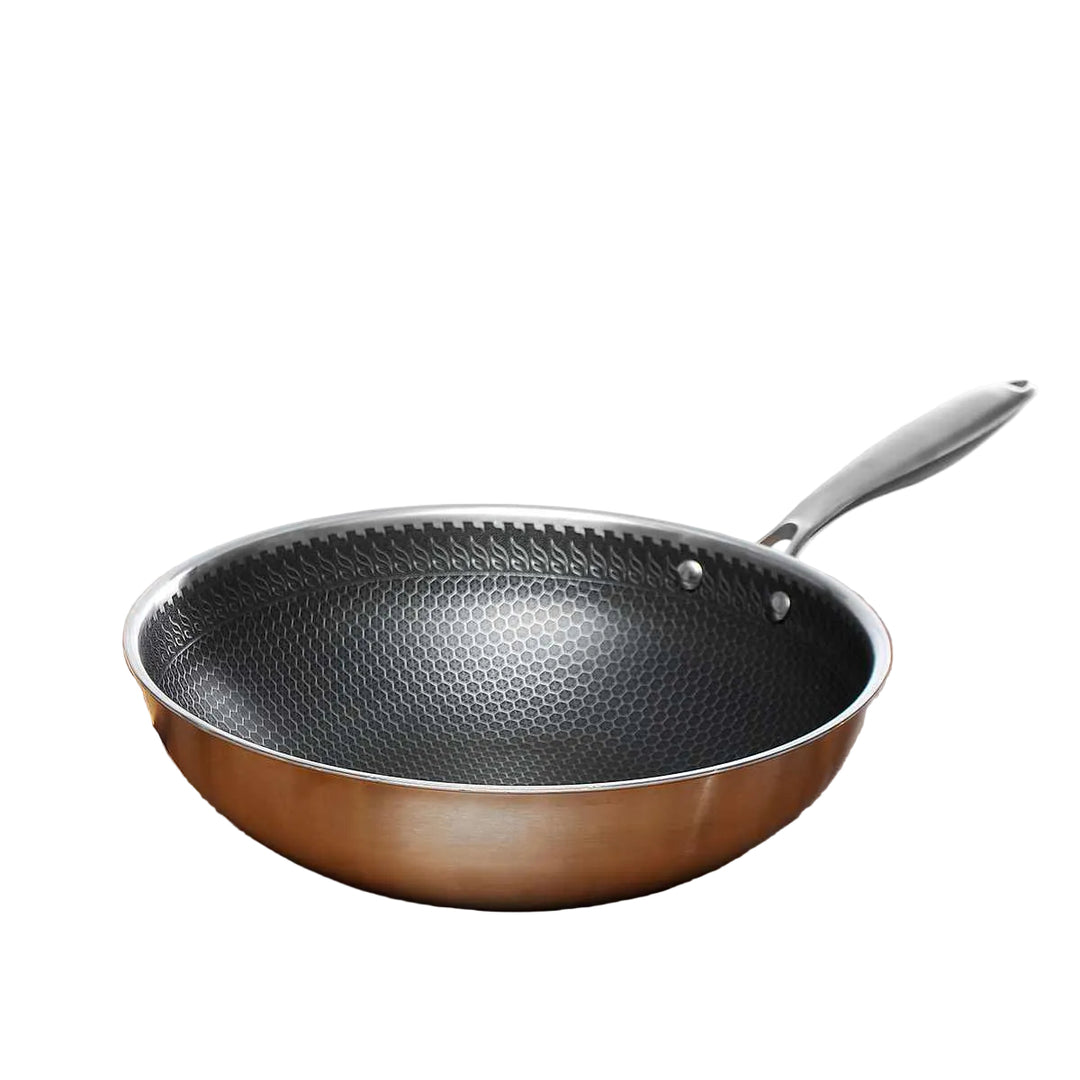 Stekepanne Rustfritt Stål med Non-Stick Belegg 34 cm 0