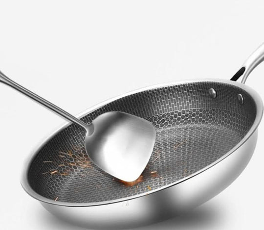 Stekepanne Rustfritt Stål med Non-Stick Belegg 34 cm 5