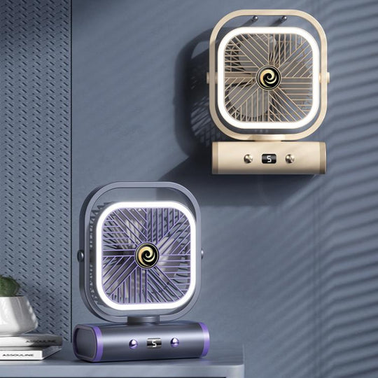 Stille Mini USB Vifte for Kontor - Veggmontert Design 1