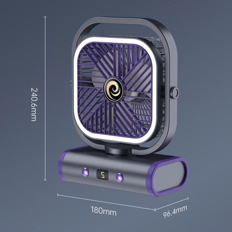 Stille Mini USB Vifte for Kontor - Veggmontert Design 2
