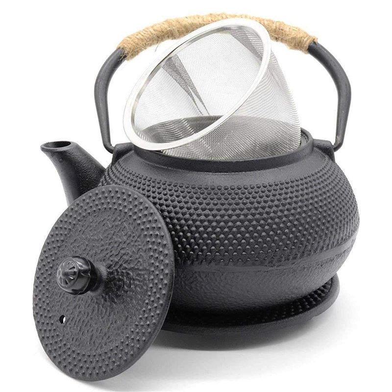 Støpejerns Tekjele med Infuser Tradisjonelt Japansk Design 2