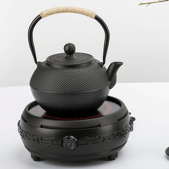 Støpejerns Tekjele med Infuser Tradisjonelt Japansk Design 5
