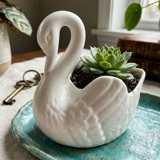 Swan Minimal Keramisk Potte 3