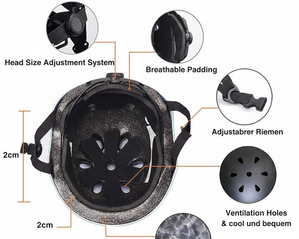 Sykkelhjelm for menn og kvinner med justerbar passform 6
