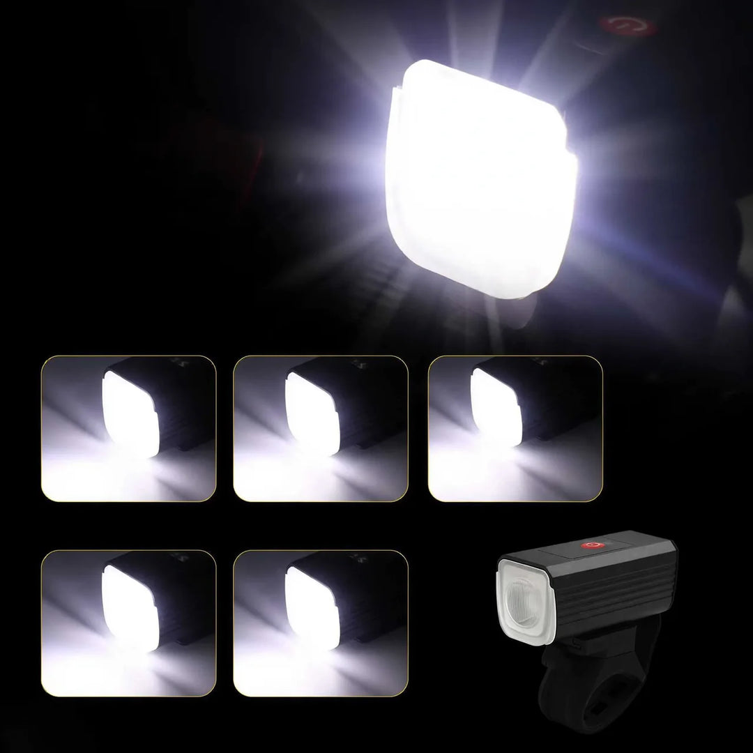 Sykkellykt Foran USB-C Oppladbar Vanntett Med Kraftig LED-Lys 2