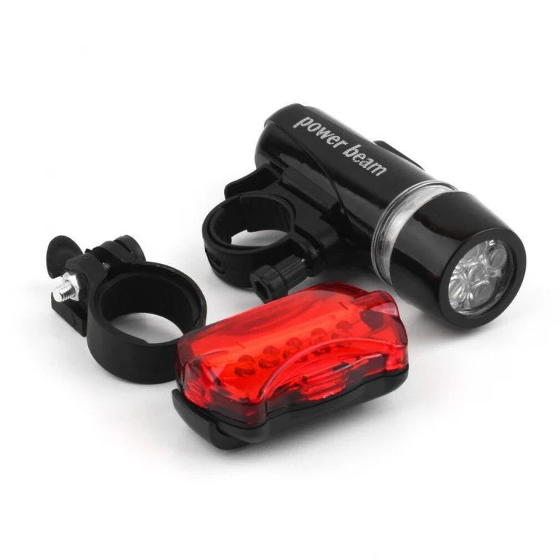 Sykkellyktsett med LED-frontlys og baklys for trygg sykling 2