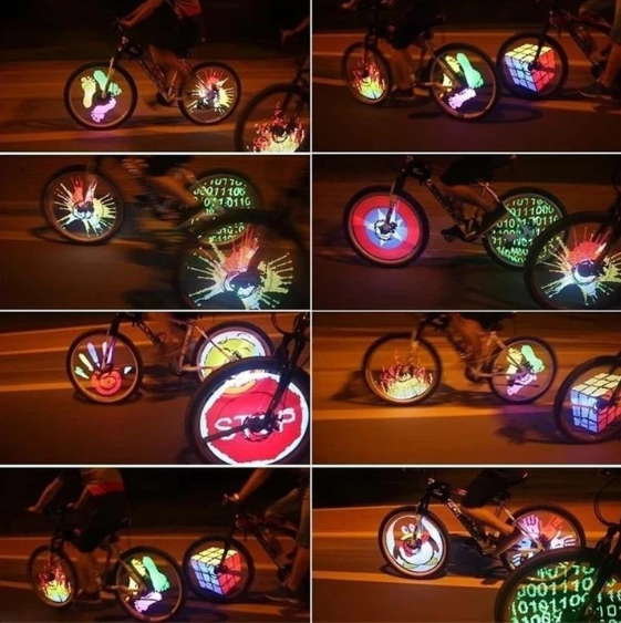 Sykkellys med LED-mønstre for Barn 3