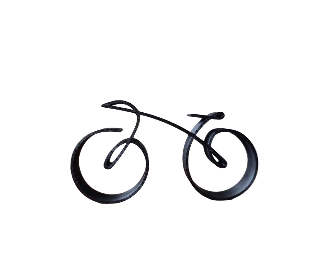 Sykkelskulptur i Trådrammestil Minimalistisk Design 0