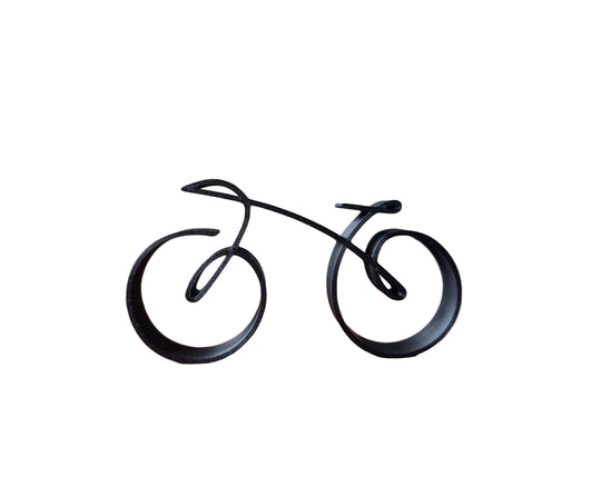 Sykkelskulptur i Trådrammestil Minimalistisk Design 0